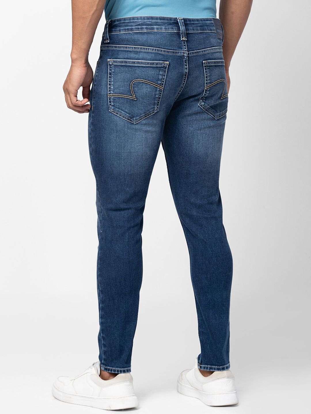 SPYKAR Men Tapered Fit Light Fade Stretchable Cotton Jeans