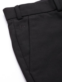 Raymond Men Solid Mid-Rise Slim Fit Formal Trousers