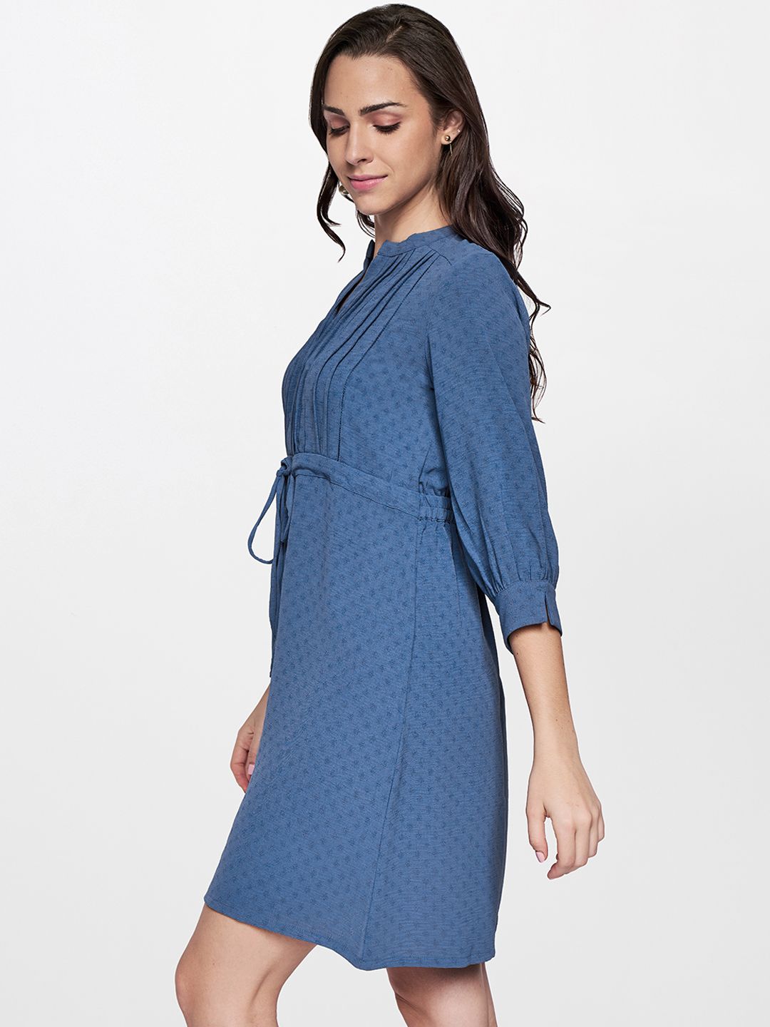 AND Puff Sleeve A-Line Dress
