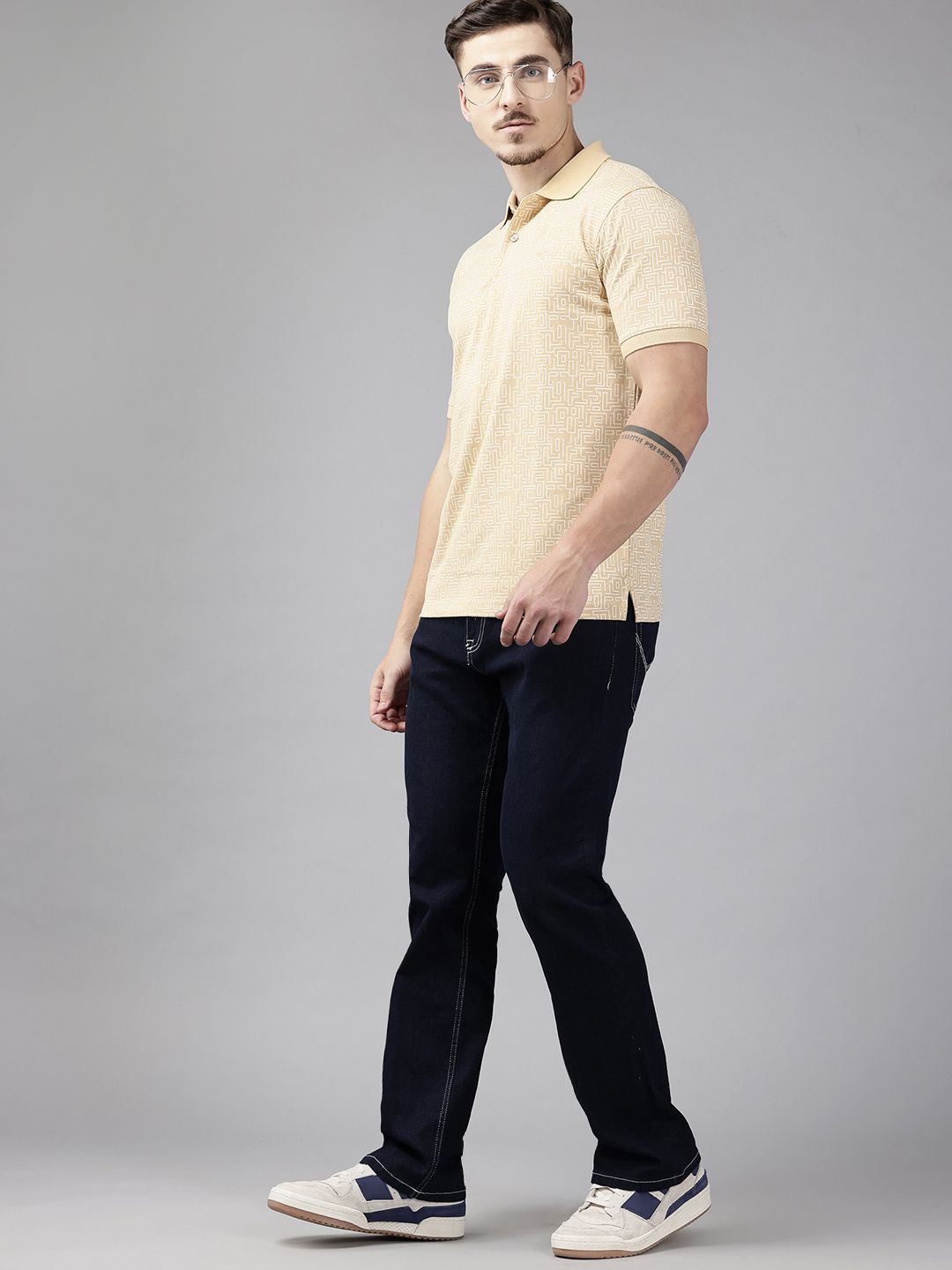 Park Avenue Printed Polo Collar T-shirt
