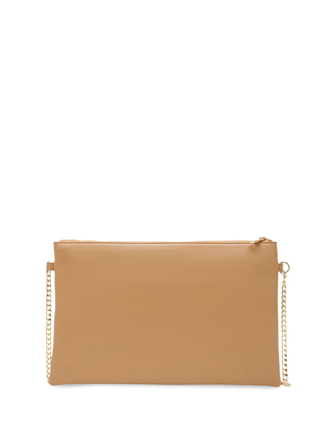 Berrylush Beige Textured Structured Sling Bag