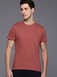 HRX by Hrithik Roshan Placement Typography Printed Pure Cotton Yoga T-shirt