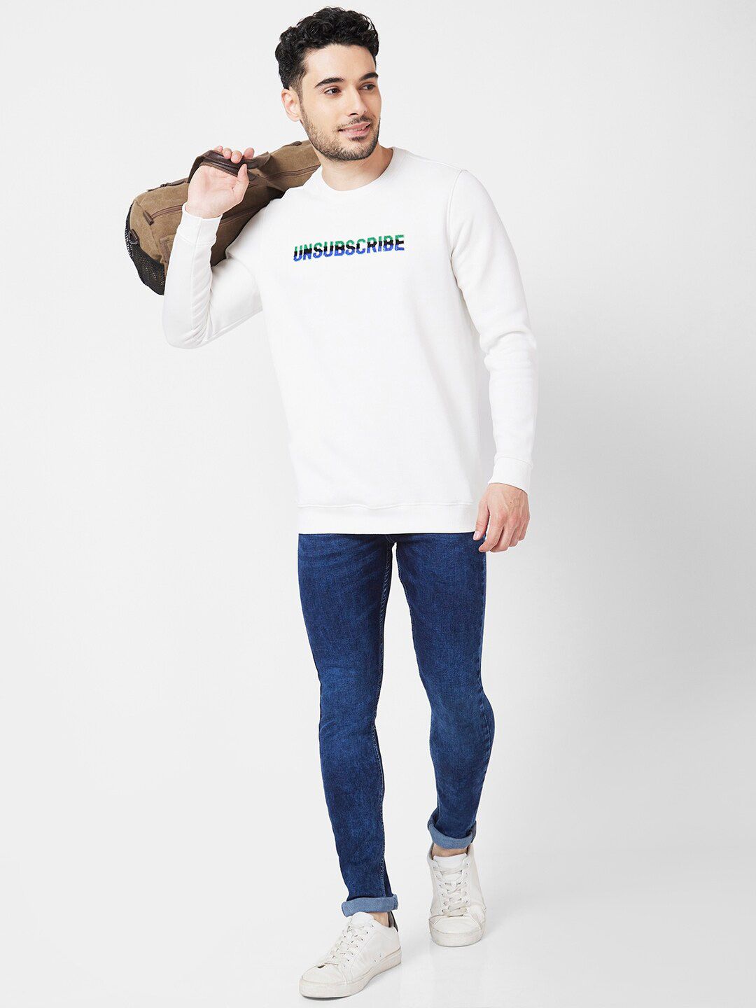 SPYKAR Typography Printed Sweatshirt