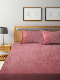 Myntra Elegant Homes Blue Wool 300 TC King Cadar Dengan 2 Sarung Bantal