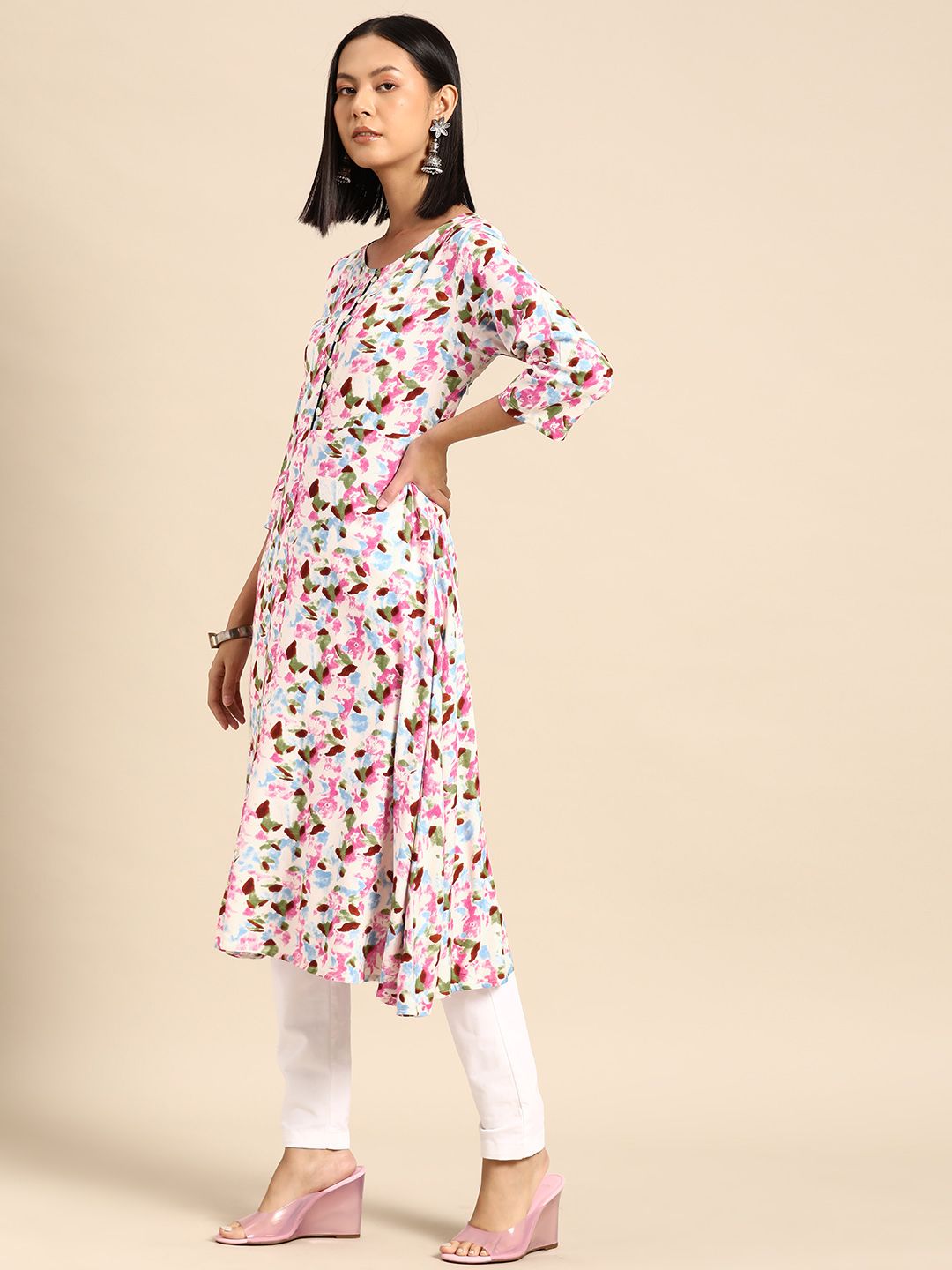 all about you Women Printed Kurta