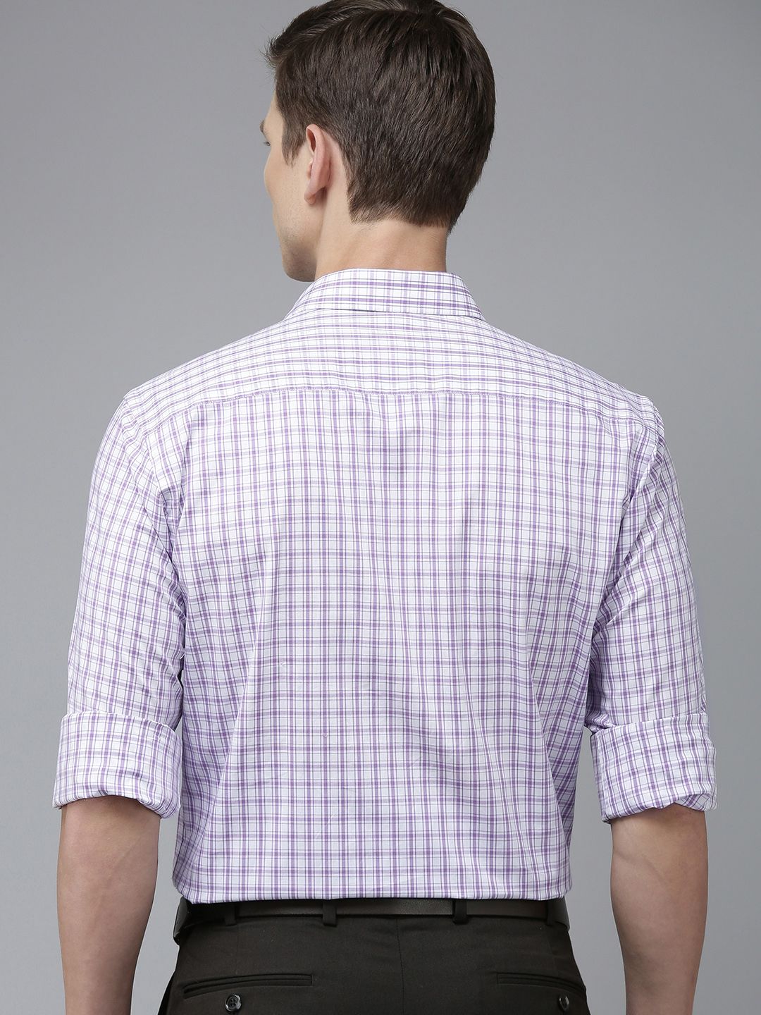 Park Avenue Slim Fit Pure Cotton Checked Formal Shirt