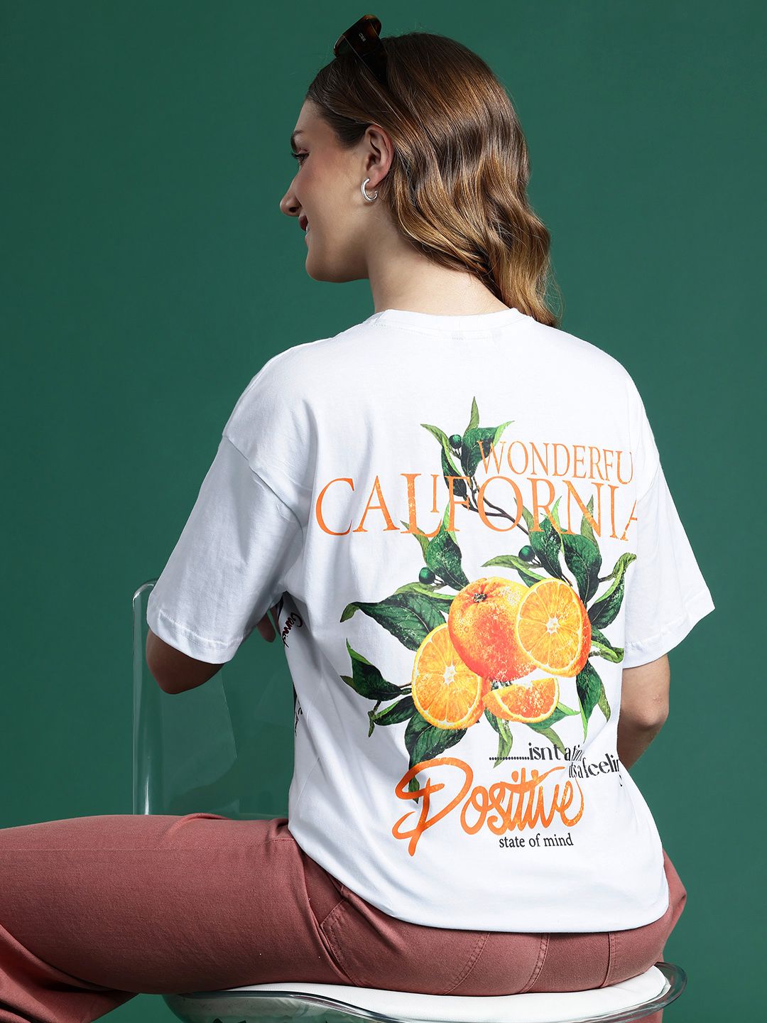 DressBerry Printed Drop-Shoulder Pure Cotton T-shirt