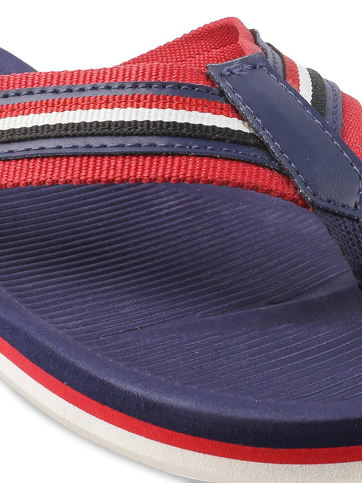 Mochi Men Blue & Red Thong Flip-Flops
