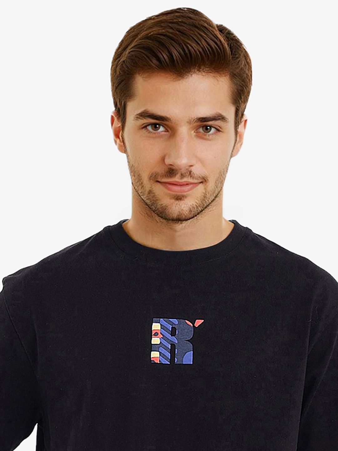 RARE RABBIT Men Graphic Printed Graphic Print Others Round Neck Cotton Oversized T-Shirt