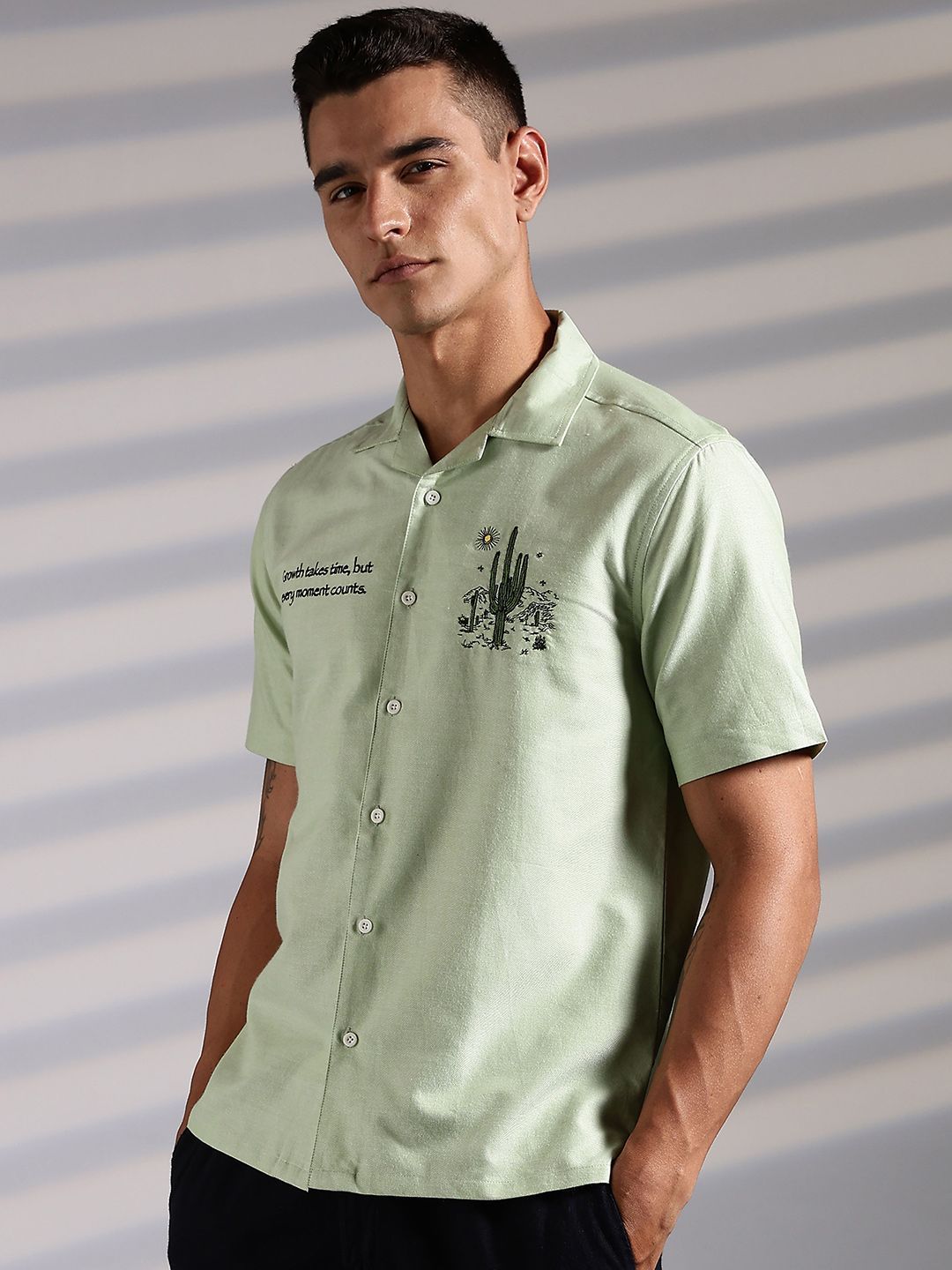 Baju Kapas Kolar Cuba Eszett Cactus