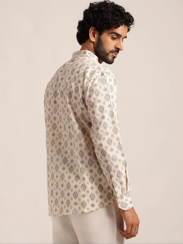 Anouk Men Ethnic Motifs Printed Indie Prints Kurta