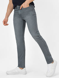 Urbano Fashion Men Cotton Skinny Fit Heavy Fade Stretchable Jeans