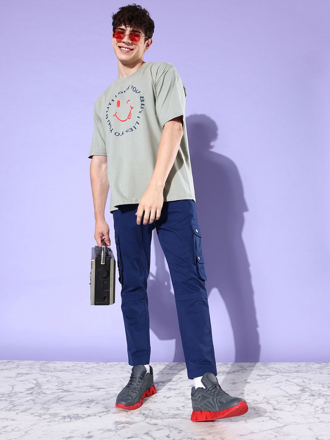 DILLINGER Printed Pure Cotton Oversized T-shirt