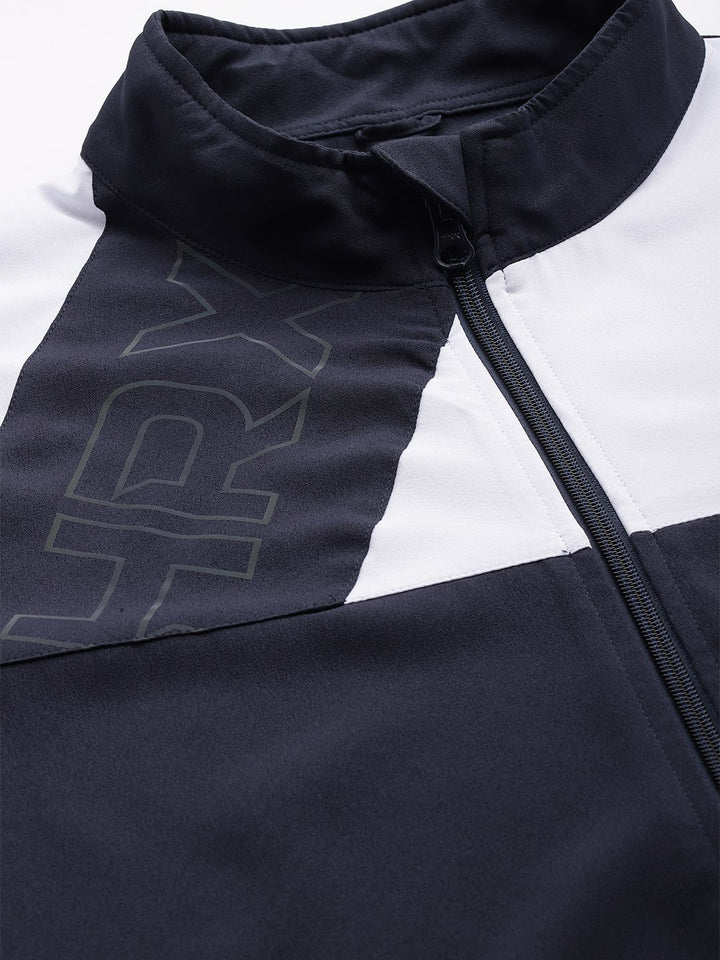HRX by Hrithik Roshan Men Rapid-Dry Colourblocked Running Tracksuit