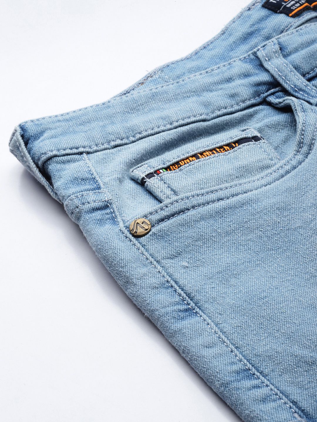 The Indian Garage Co Men Blue Slim Fit Stretchable Jeans
