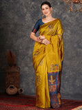 KALINI Floral Woven Design Zari  Banarasi Saree
