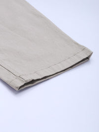 Difference of Opinion Men Solid Ankle-Length Chinos Trousers