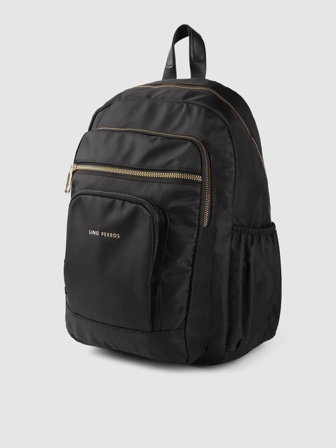 Lino Perros Women Black Solid Backpack