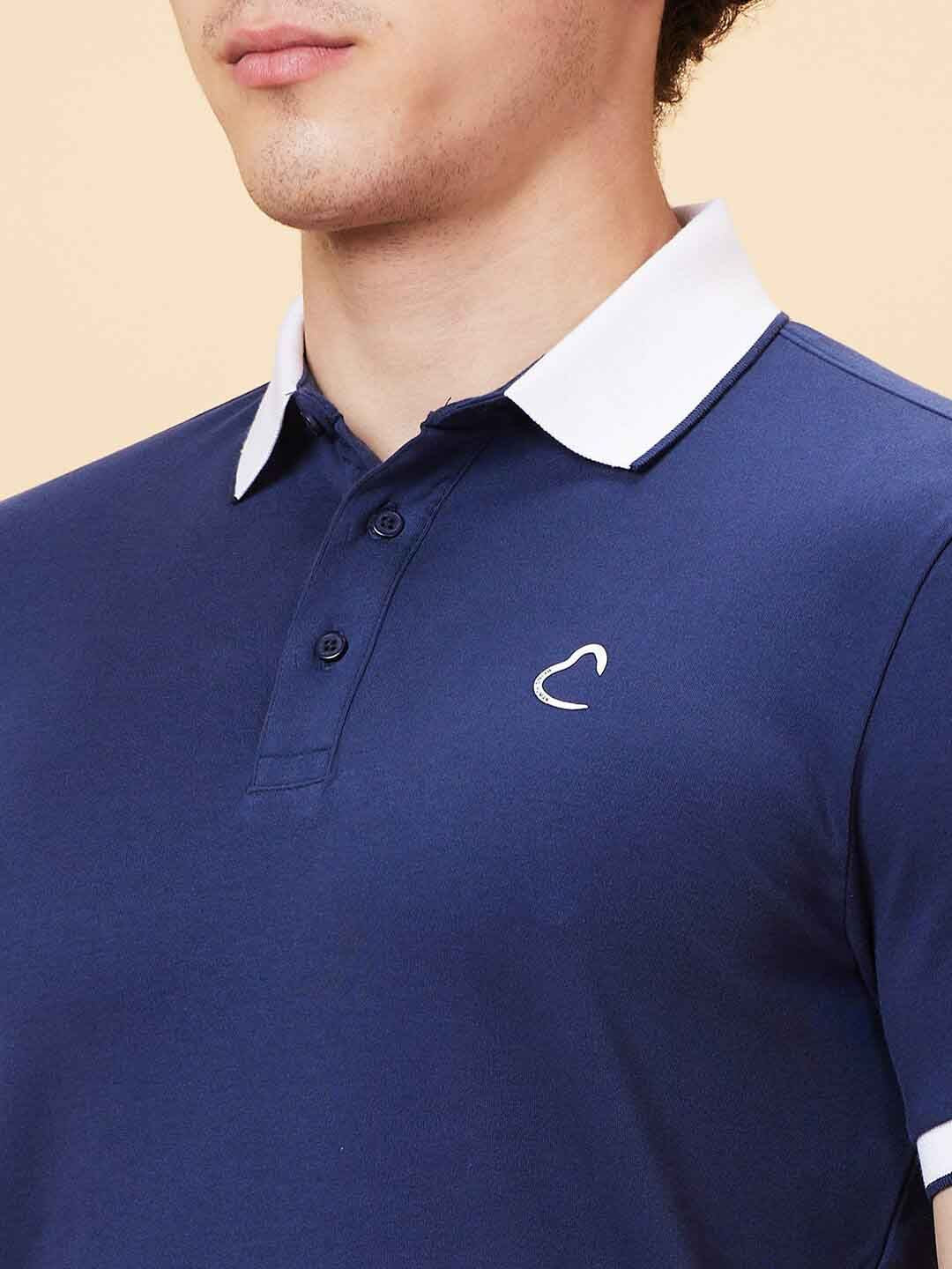 Being Human Polo Collar Cotton Applique T-shirt