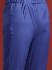 Anouk Ethnic Motifs Printed Pure Cotton Kurta with Trousers