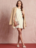 all about you Pure Cotton Floral Lace A-Line Mini Dress