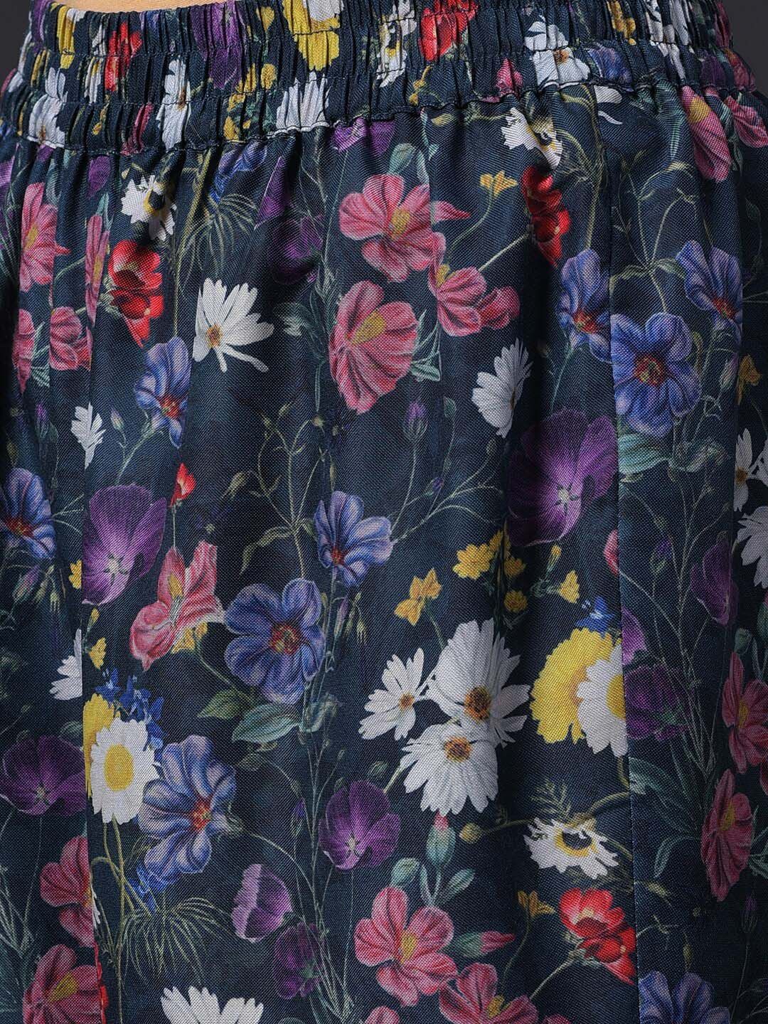 W Women Floral Printed Kurta with Trousers & With Dupatta