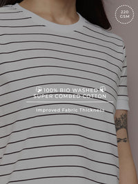 Dillinger Women Short Sleeve Regular Yarn Dyed Tshirt