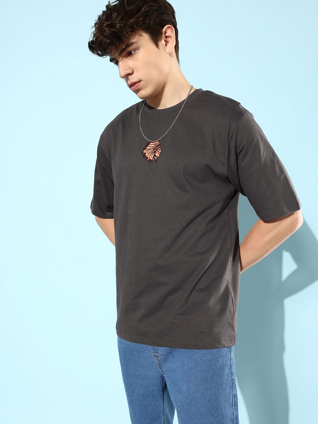 Difference of Opinion Men Graphic Printed Oversize T-shirt