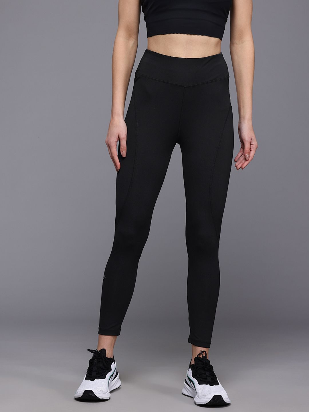 HRX by Hrithik Roshan Women Brand Logo Printed Rapid Dry Training Tights