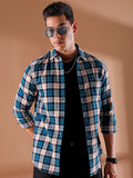 The Indian Garage Co Men Slim Fit Buffalo Checks Opaque Checked Casual Shirt