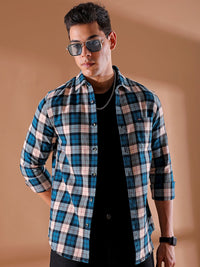 The Indian Garage Co Men Slim Fit Buffalo Checks Opaque Checked Casual Shirt