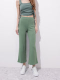 DressBerry Women Coastal Cool Satin Swank Wide Leg Trousers