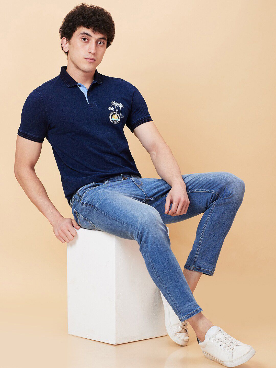 Being Human Cotton Polo Collar Short Sleeves Casual T-shirt