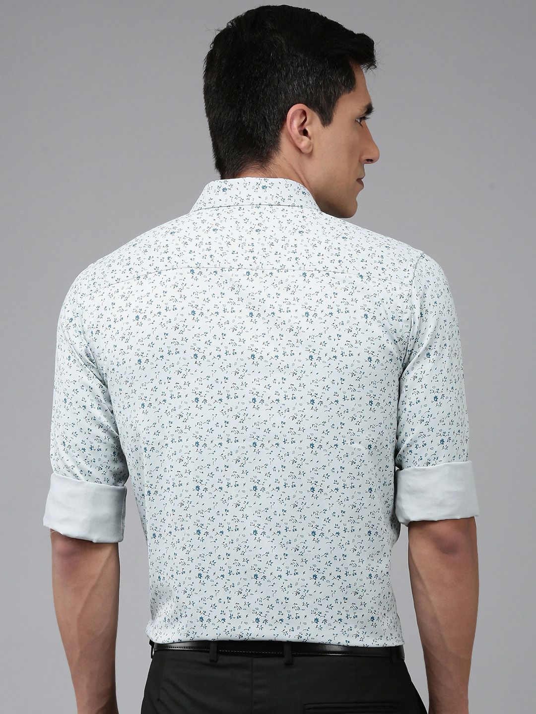 Park Avenue Slim Fit Floral Printed Formal Shirt