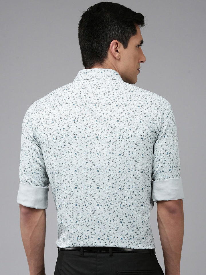 Park Avenue Slim Fit Floral Printed Formal Shirt
