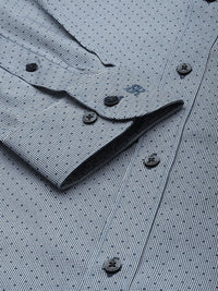 Raymond Slim Fit Geometric Printed Pure Cotton Formal Shirt