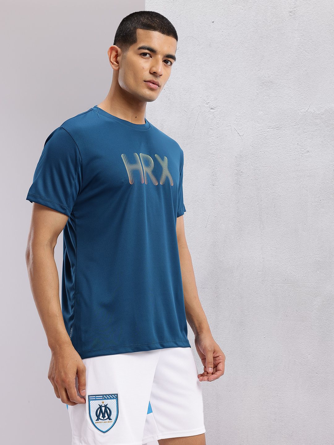HRX by Hrithik Roshan Brand Logo Printed Rapid-Dry Training T-shirt