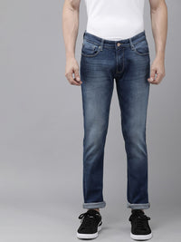 SPYKAR Men Blue Skinny Fit Low-Rise Light Fade Stretchable Jeans