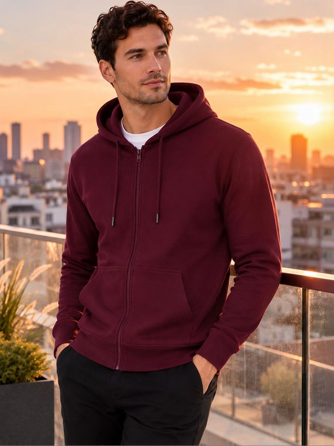 ADRO Men Hooded Sweatshirt