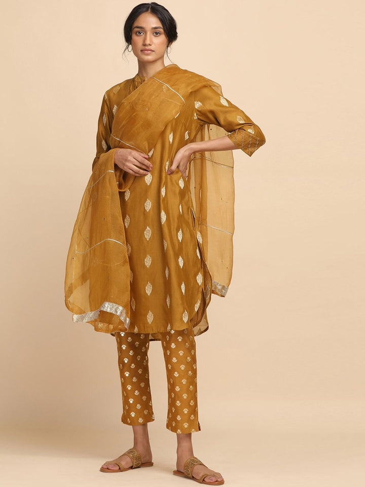 W The Folksong Collection - Women Printed Slim Fit Trousers
