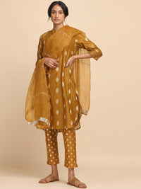 W The Folksong Collection - Women Printed Slim Fit Trousers