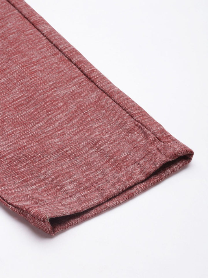 The Indian Garage Co Men Pink Joggers Trousers