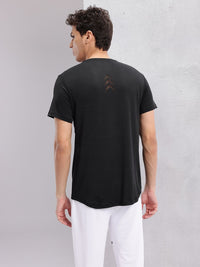 HRX by Hrithik Roshan Men Solid Round Neck Running T-shirt with Perforations
