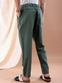 The Indian Garage Co Striped Loose Fit Trouser