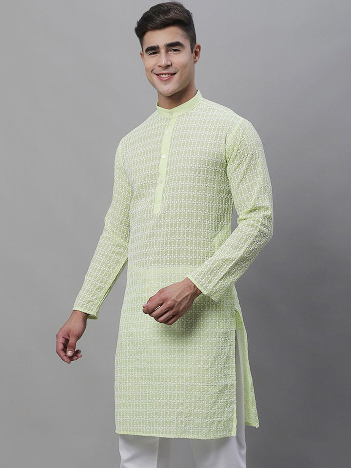 SOJANYA Geometric Embroidered Kurta