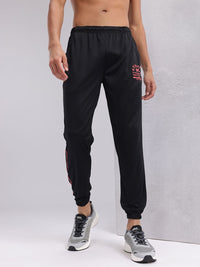 HRX by Hrithik Roshan Men Mid-Rise Typography Print Rapid-Dry Training Joggers