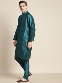 SOJANYA Men Green Ethnic Motifs Kurta with Churidar