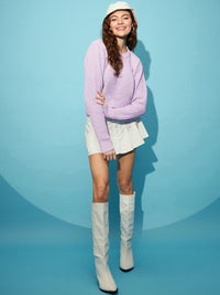 STREET 9 Ribbed Acrylic Pullover