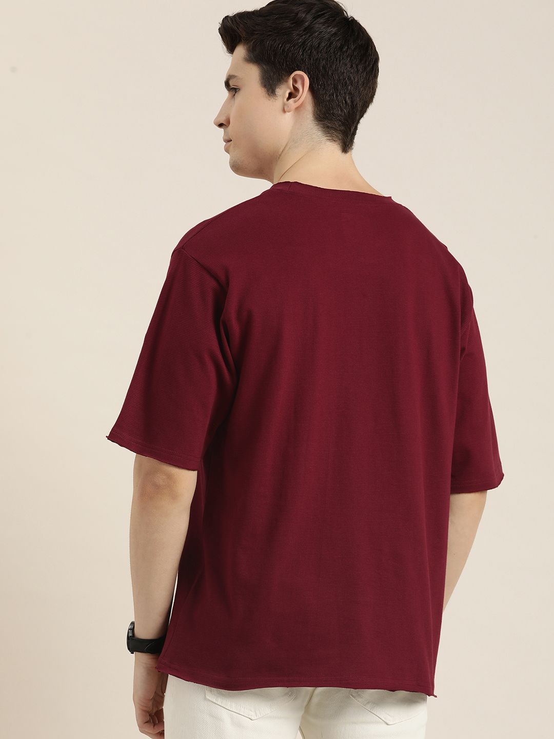 DILLINGER Men Honeycomb Structure Oversized Pocket T-shirt