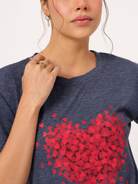 DressBerry LoveCore Heart Printed Comfy Tee